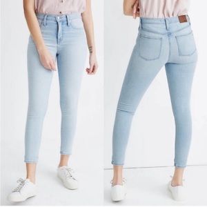 Madewell 9" Mid-Rise Skinny Crop Jeans in Coolmax® Denim Edition